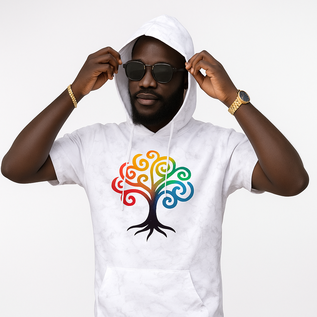 Logo multicolore imprimé en DTF