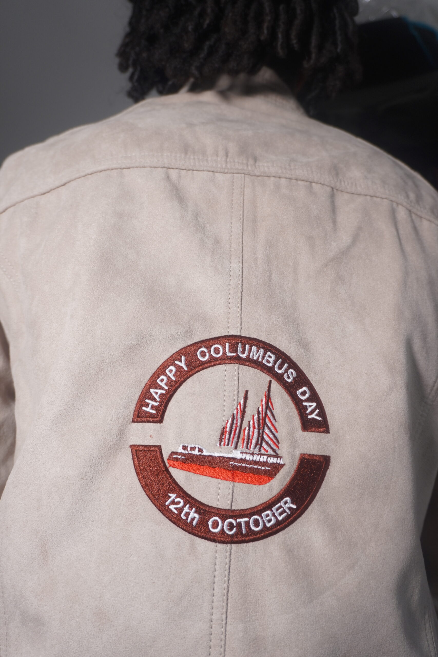 Détail de broderie sur textile