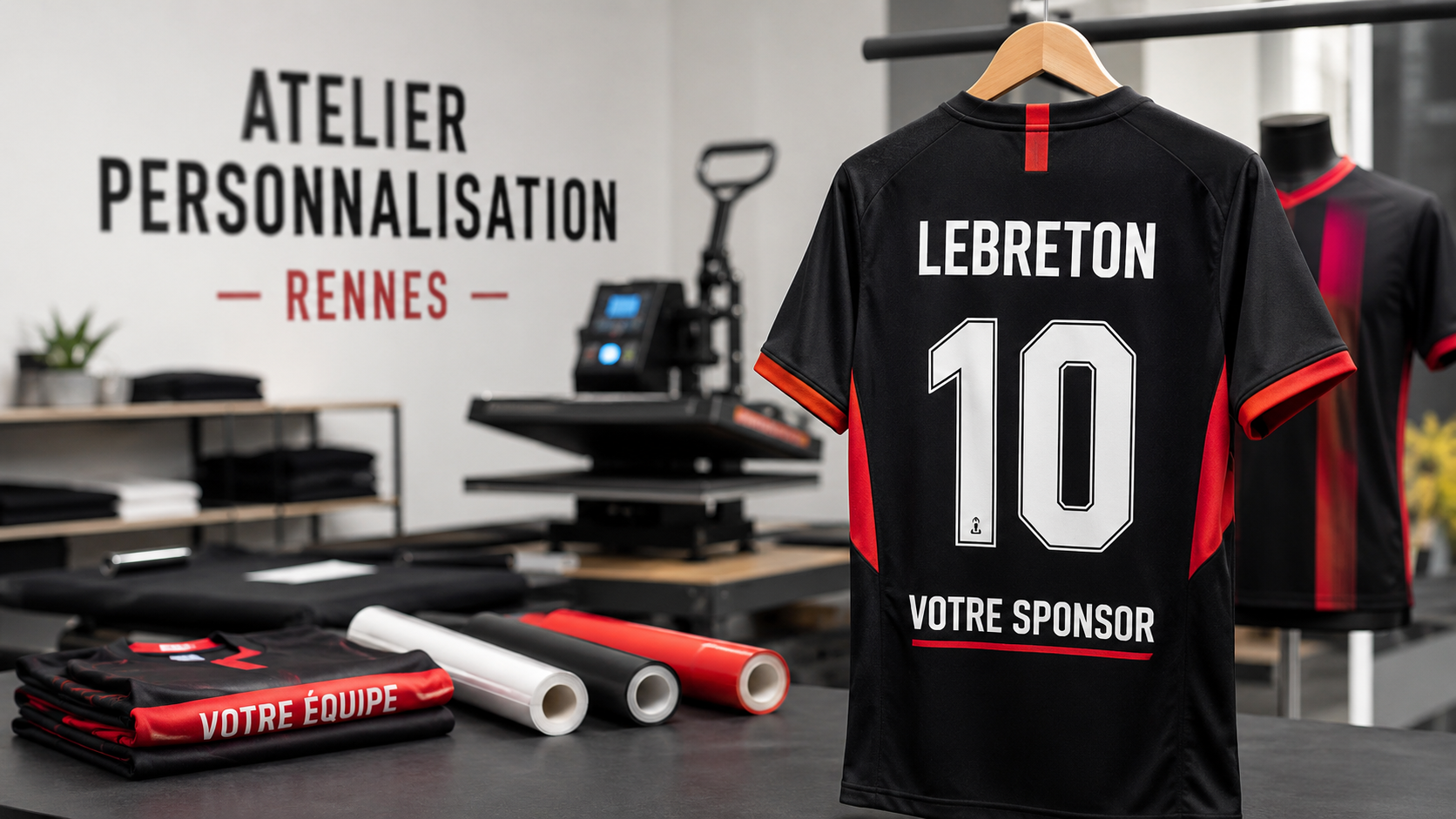 Maillot personnalisé à Rennes par Mondialekte