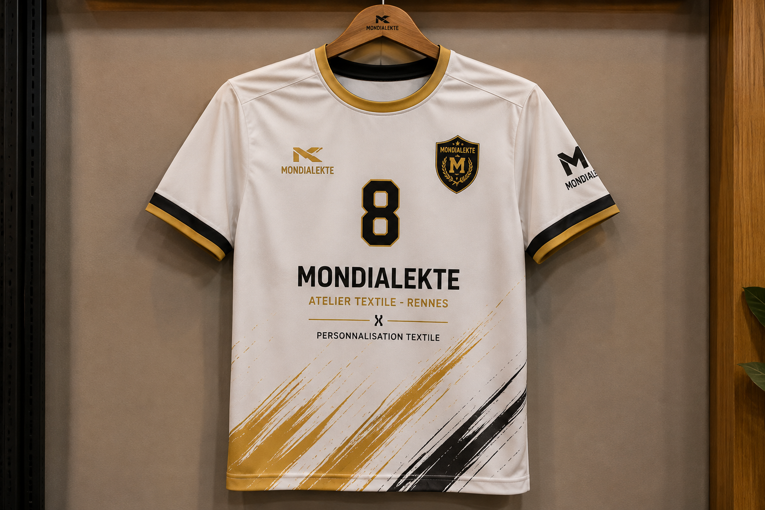 Maillot personnalisé réalisé par Mondialekte à Rennes